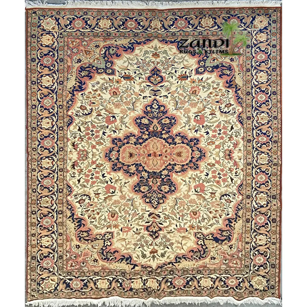 One Of The Kind Turkish Hand-Knotted Rug 10'5" x 6'8" zandirugs